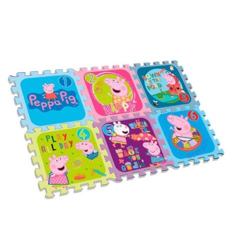Peppa Pig 6 Pc Foam Floor Jigsaw Mat £12.49